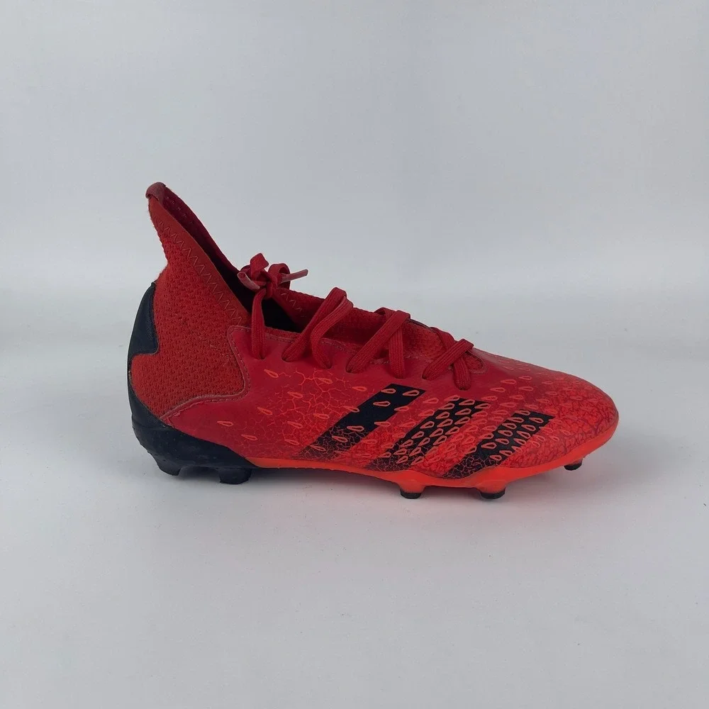Adidas Predator Edge 4 FXG Soccer Cleats kids 5‎ Red Black Lace Up GW0970